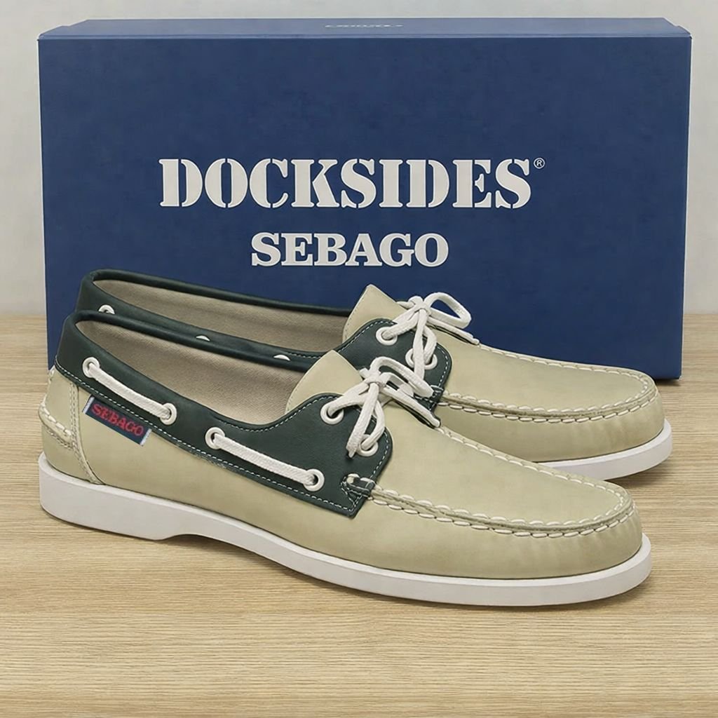 DOCKSIDES SEBAGO NAVYBIEGE GREEN – Image 3